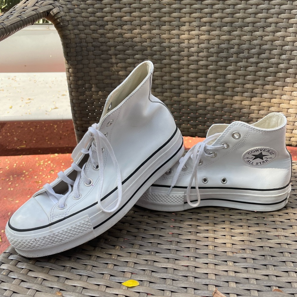 Converse Women's Classic White Leather High-Tops